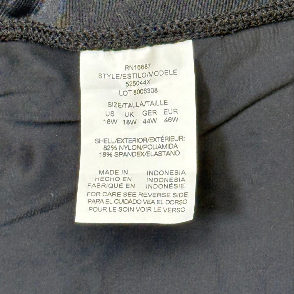 Swim Solutions Pull-on Swim Shorts Black 16W MSRP $64 - Picture 14 of 14